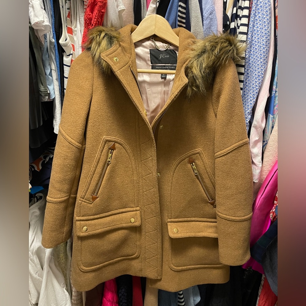 J.Crew Chateau Parka in Italian stadium cloth wool